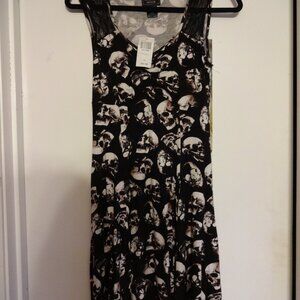 hot topic xs skull dress